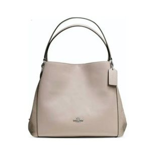 COACH EDIE Shoulder Bag 31 in Mixed Leather  (NWT)